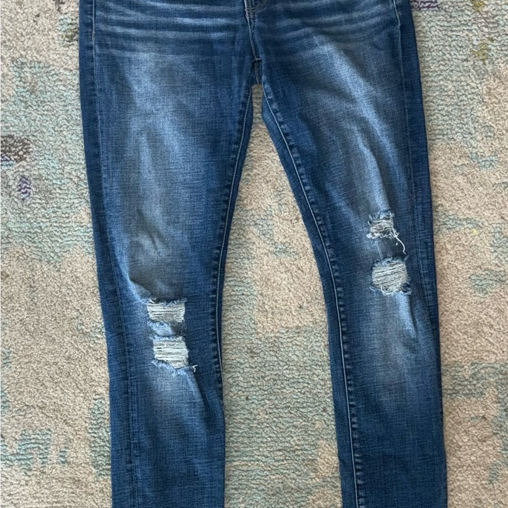 Buckle Black Women's Distressed Skinny Jeans - mid rise. Tons of stretch.